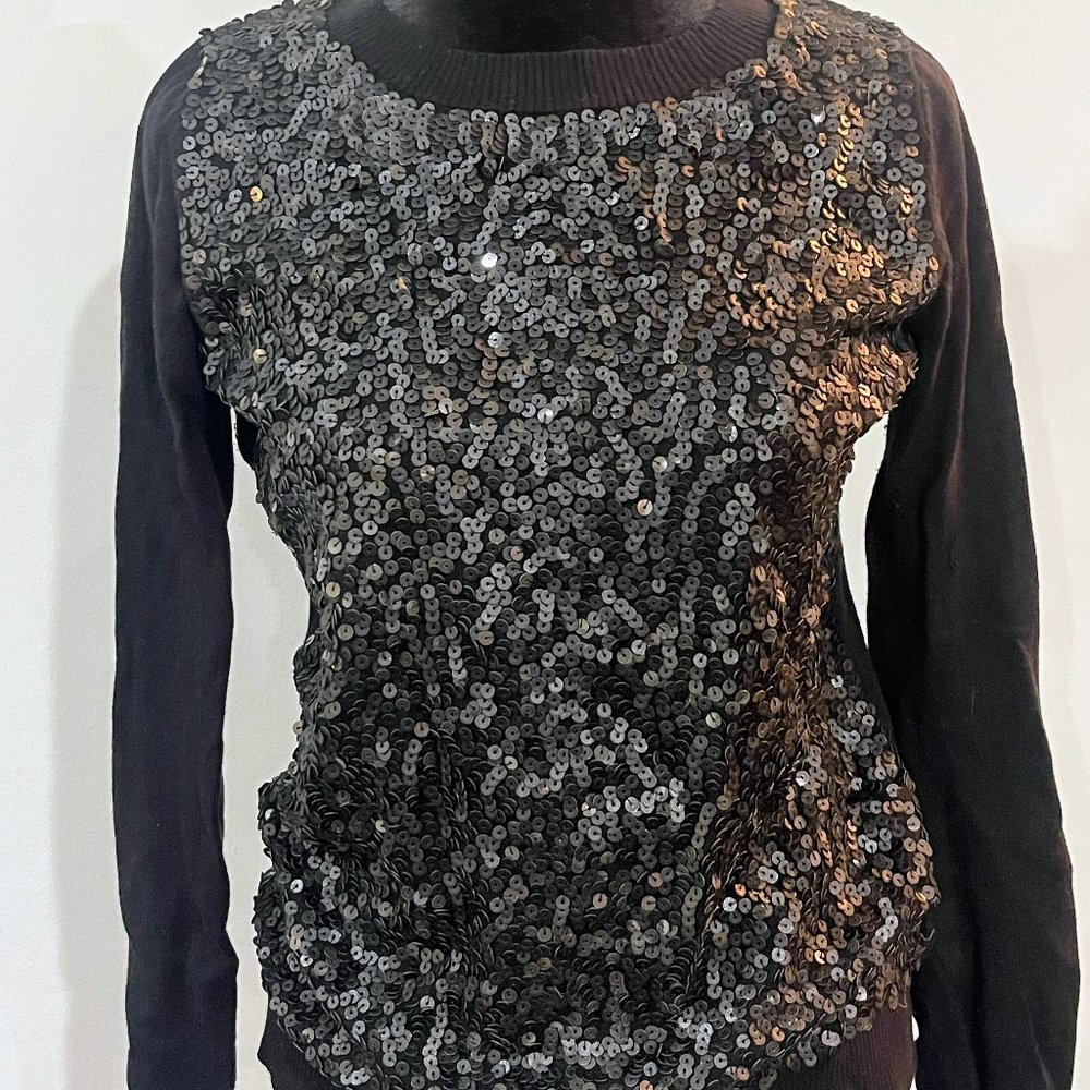 Express, Size S, Black Sequin Sweater